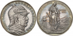 Personenmedaillen
Bismarck, Fürst Otto von 1815-1898 Silbermedaille 1898 (Oertel) Auf seinen Tod. Uniformiertes Brustbild mit Pickelhaube nach rechts...