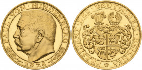 Personenmedaillen
Hindenburg, Paul von 1847-1934 Goldmedaille 1928 (J. Bernhart) Auf den Generalfeldmarschall und Reichspräsidenten. Kopf nach links ...