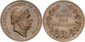 Personenmedaillen
Kneipp, Sebastian 1821-1897 Bronzemedaille o.J. (SD) Kopf nach rechts / 4 Zeilen Schrift im Lorbeer-Eichenkranz. 28,5 mm, 11,79 g R...