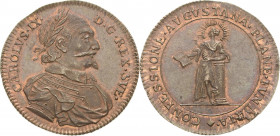 Reformation-Ereignisse und Jubiläen
 Kupfermedaille o.J. (um 1710) (A. Karlsteen) Konsolidierung des Augsburger Bekenntnisses in Schweden. Brustbild ...