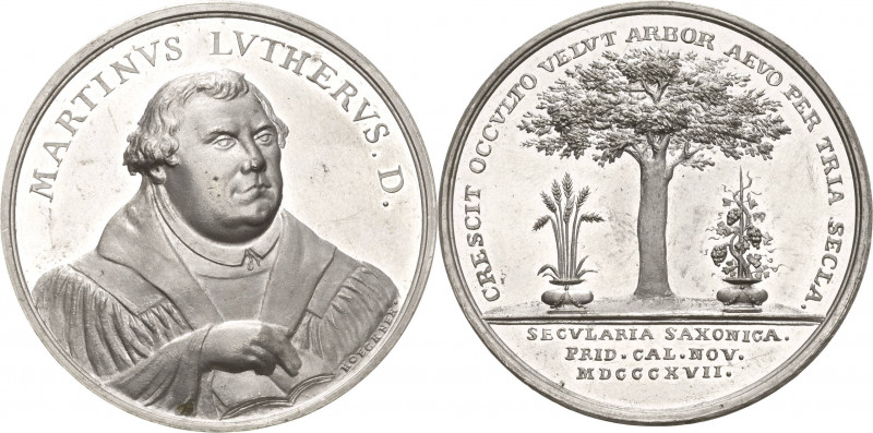 Reformation-Ereignisse und Jubiläen
 Zinnmedaille 1817 (Hoeckner) 300 Jahre Ref...