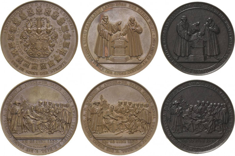 Reformation-Ereignisse und Jubiläen
 Bronzemedaille 1830 (C. Pfeuffer/G. Loos) ...