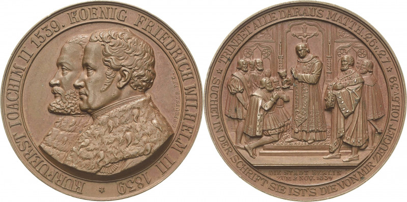 Reformation-Ereignisse und Jubiläen
 Bronzemedaille 1839 (C. Pfeuffer) 300 Jahr...