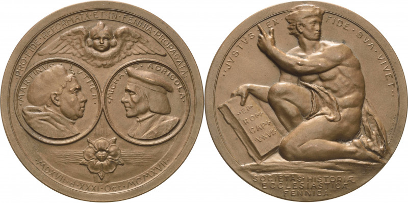 Reformation-Ereignisse und Jubiläen
 Bronzemedaille 1917 (Wilkström/Oertel) 400...