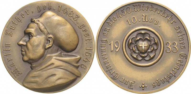 Reformation-Ereignisse und Jubiläen
 Bronzemedaille 1933 (Mayer & Wilhelm) Auf ...