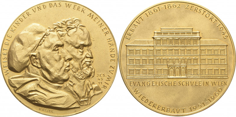 Reformation-Ereignisse und Jubiläen
 Vergoldete Bronzemedaille 1960 (Baszel) Wi...