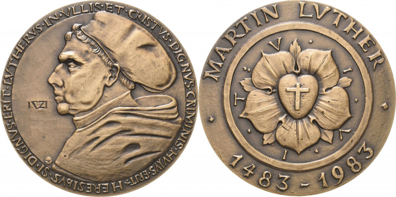 Reformation-Ereignisse und Jubiläen
 Bronzemedaille 1983. 500. Geburtstag Marti...