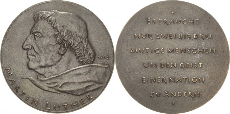 Reformation-Ereignisse und Jubiläen
 Bronzegussmedaille 2004 (W. Günzel) Martin...