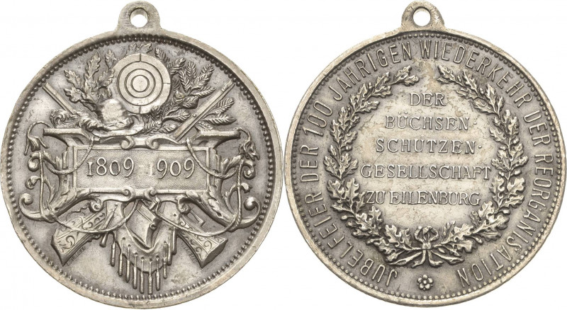 Schützenmedaillen
Eilenburg Versilberte Bronzemedaille 1909 (Chr. Lauer) 100-Ja...