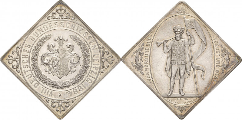 Schützenmedaillen - Bundesschießen
VIII. Deutsches Bundesschießen 1884 - Leipzi...