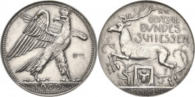 Schützenmedaillen - Bundesschießen
XV. Deutsches Bundesschießen 1906 - München Silbermedaille 1906 (M. Dasio) Bekrönter Adler mit erhobenen Schwingen...