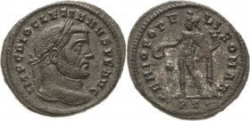 Kaiserzeit
Diocletian 284-305 Follis 298/299, Ticinum Kopf mit Lorbeerkranz nach rechts, IMP C DIOCLETIANVS P F AVG / Genius opfert nach links, GENIO...