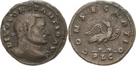 Kaiserzeit
Constantin I. der Große 306-337 für Constantius Chlorus Follis 306/307, Lugdunum Konsekrationsprägung. Brustbild nach rechts, DIVO CONSTAN...