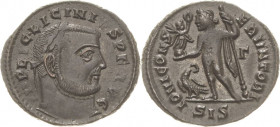 Kaiserzeit
Licinius I. 308-324 Follis 315/316, Siscia Kopf mit Lorbeerkranz nach links, IMP LIC LICINIVS P F AVG / Jupiter steht mit Victoriola und A...