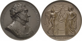 Frankreich
Karl X. 1824-1830 Bronzemedaille 1829 (Barré/Desboeufs) Auf Raymond de Sèze. Brustbild nach rechts / Frauengestalt mit Kranz in der Rechte...