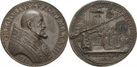 Italien-Kirchenstaat/Vatikanstadt
Gregor XV. 1621-1623 Bronzemedaille 1623 (spätere Prägung) (nach Giovanni Antonio Moro) Heiligsprechung von Ignatiu...