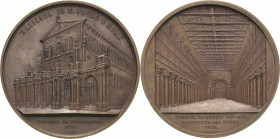 Italien-Rom
 Bronzemedaille o.J. (J. Wiener) Basilika Sankt Paul vor den Mauern. Außenansicht vor dem Brand 1823 / Innenansicht. 60 mm, 93,86 g Avers...