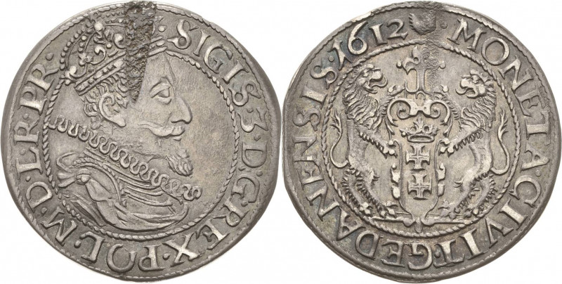 Polen-Danzig
Sigismund III. Wasa 1587-1632 Ort (1/4 Taler) 1612. Kopicki 7485 (...