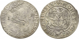 Polen-Danzig
Sigismund III. Wasa 1587-1632 Ort (1/4 Taler) 1623. Kopicki 7504 (R) D.-S. 166 a Gumowski 1391 Attraktives Exemplar. Min. Belagreste, vo...