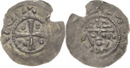 Jever - Herzoglich-Billungische Prägestätte
Ordulf oder Otto (1059 - 1071) Denar Gekrönter Kopf von vorn / Kreuz mit je einer Kugel in den Winkeln Kl...