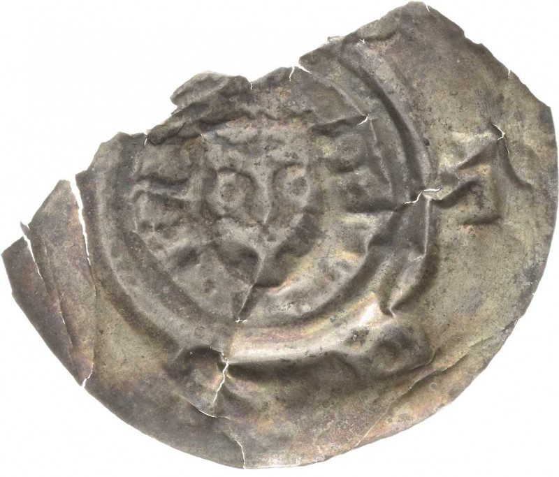 Oberlausitz, Markgrafschaft
Ottokar II. 1253-1278 Brakteat, Zittau? Gekrönter K...