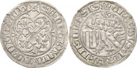 Sachsen, Haus Wettin, Groschenzeit
Kurfürst Friedrich II. mit seiner Gemahlin Margaretha 1456-1464 Schwertgroschen o.J (1457/1463), Doppelkreuz-Coldi...