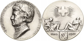 Bayern
Erzherzogin Maria Theresia, Gemahlin von Ludwig III. Silbermedaille 1917 (H. Schwegerle/Poellath) Für Verdienste um das bayerische Rote Kreuz ...