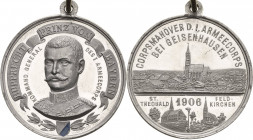 Bayern
Kronprinz Rupprecht 1869-1955 Aluminiummedaille 1906 (unsigniert, vermutlich K. Goetz) Auf das Corpsmanöver bei Geisenhausen. Brustbild halbli...