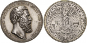 Brandenburg-Preußen
Wilhelm II. 1888-1918 Silbermedaille o.J. (1895) (G. Loos) Einweihung der Kaiser-Friedrich-Gedächtniskirche in Berlin. Kopf Fried...