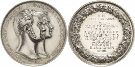 Brandenburg-Preußen - Jubiläumsmedaillen zu Silberhochzeiten der Freimaurerlogen
Glatz Silbermedaille o.J. (Gravur 1908) (W. Kullrich) Loge "Zu den 3...