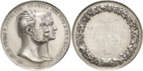 Brandenburg-Preußen - Jubiläumsmedaillen zu Silberhochzeiten der Freimaurerlogen
Kreuznach Silbermedaille o.J. (Gravur 1886) (W. Kullrich) Loge "Freu...