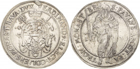 Münster-Bistum
Ferdinand von Bayern 1611-1650 Taler 1633, Münster Wappen / Stehender Paulus zwischen Jahreszahl Schulze 3 a Davenport 5591 Rv. Leicht...
