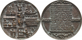 Ostpreußen
Königsberg Bronzegußmedaille 1925 (Hermann Brachert) 50-jähriges Jubiläum der Königsberger Allgemeinen Zeitung. Stadtheilige unter Wappens...