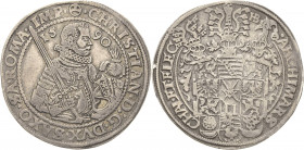 Sachsen-Kurlinie ab 1547 (Albertiner)
Christian I. 1586-1591 Taler 1590, HB-Dresden Keilitz/Kahnt 142 Schnee 731 Davenport 9806 Sehr schön+