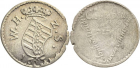 Sachsen-Neu-Weimar 1641-1728
Wilhelm 1641-1662 Dreier 1653, o. Mzz.-Weimar Auf den Neubau des Schlosses Koppe 296 Slg. Merseburger 3897 Slg. Seitz 43...