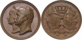Sachsen-Weimar-Eisenach
Carl Alexander 1853-1901 Bronzemedaille 1892 (Uhlmann/Loos) Goldene Hochzeit Carl Alexanders mit Marie Sophie Luise, Prinzess...
