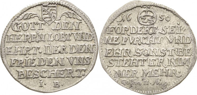 Sachsen-Gotha (Gotha-Altenburg)
Ernst der Fromme 1640-1675 Groschen 1650, IB-Go...