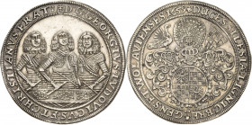 Schlesien-Liegnitz-Brieg
Georg, Ludwig und Christian 1639-1663 Taler 1659, EW-Brieg Fr.u.S. 1778 Davenport 7731 Kopicki 5358 (R4) Sehr seltenes und p...