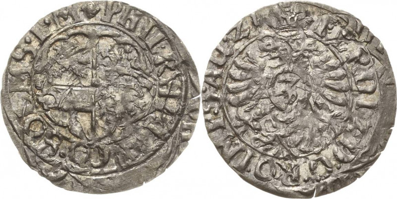 Solms-Lich
Philipp 1613-1631 Kipper-3 Kreuzer 1621, Butzbach oder Nieder-Weisel...