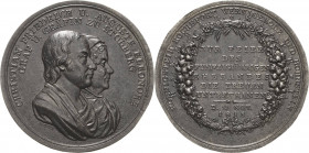 Stolberg-Wernigerode
Christian Friedrich 1778-1824 Eisengussmedaille 1818 (Loos) Goldene Hochzeit mit Auguste Eleonore von Stolberg-Stolberg. Brustbi...