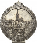 Straßburg, Stadt
 Einseitige versilberte Bleiplakette 1905. Generalversammlung der Katholiken Deutschlands. Mutter Gottes mit Kind vor Stadtansicht. ...