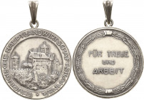 Thüringen
 Silbermedaille o.J. (C. Poellath) Preismedaille für Treue und Arbeit - gestiftet von der Thüringischen Hauptlandwirtschaftskammer. Ansicht...