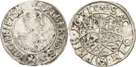 Wallenstein
Albrecht von Wallenstein 1625-1634 3 Kreuzer 1631, Jicin Meyer 317 Noh.-Prat. 48 Poley 118 Selten. Min. Belagreste, sehr schön