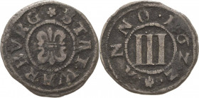 Warburg-Stadt
 3 Pfennig 1622. Weingartner 714 Slg. Kennepohl 4030 Sehr schön