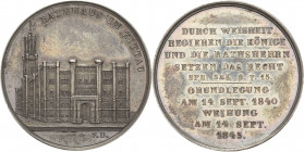 Zittau
 Silbermedaille 1845 (F. Ulbricht) Einweihung des Rathauses. Gebäudeansicht / 10 Zeilen Schrift. 27 mm, 6,83 g Slg. Merseburger 2766 Gebauer 1...