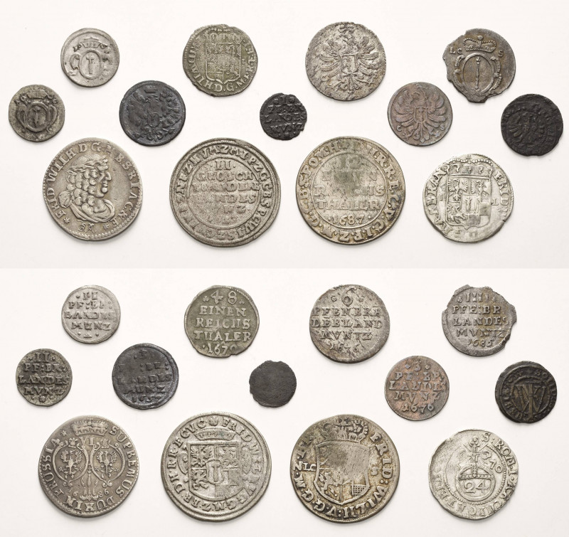 Brandenburg-Preußen-Herrscherlots
Friedrich Wilhelm 1640-1688 Lot-13 Stück. Int...
