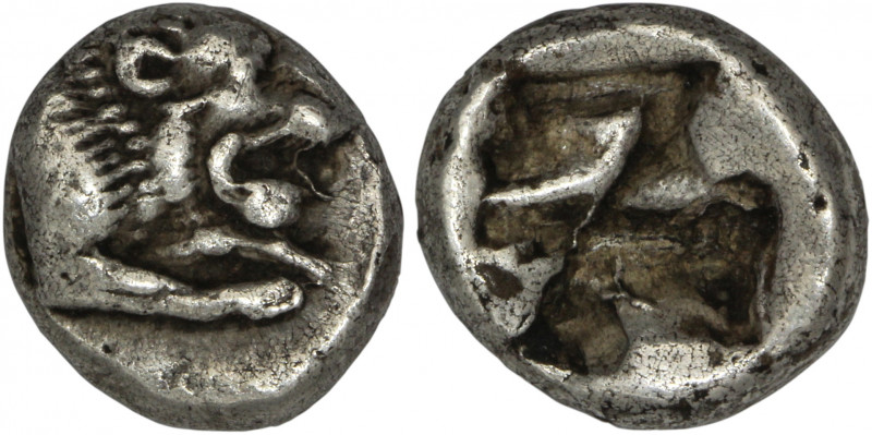 Caria, Mylasa, Hekte - Sixth Stater. Circa 520-490 BC. Persic standard.

Obv: ...