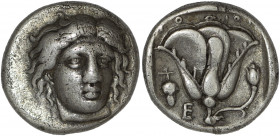 Caria, Rhodos, Didrachm. Circa 340-316 BC.