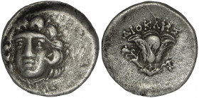 Caria, Rhodos, Drachm. Diokles, magistrate. Circa 175-170 BC.