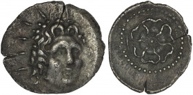 Caria, Rhodos, Drachm. Circa 88-42 BC.